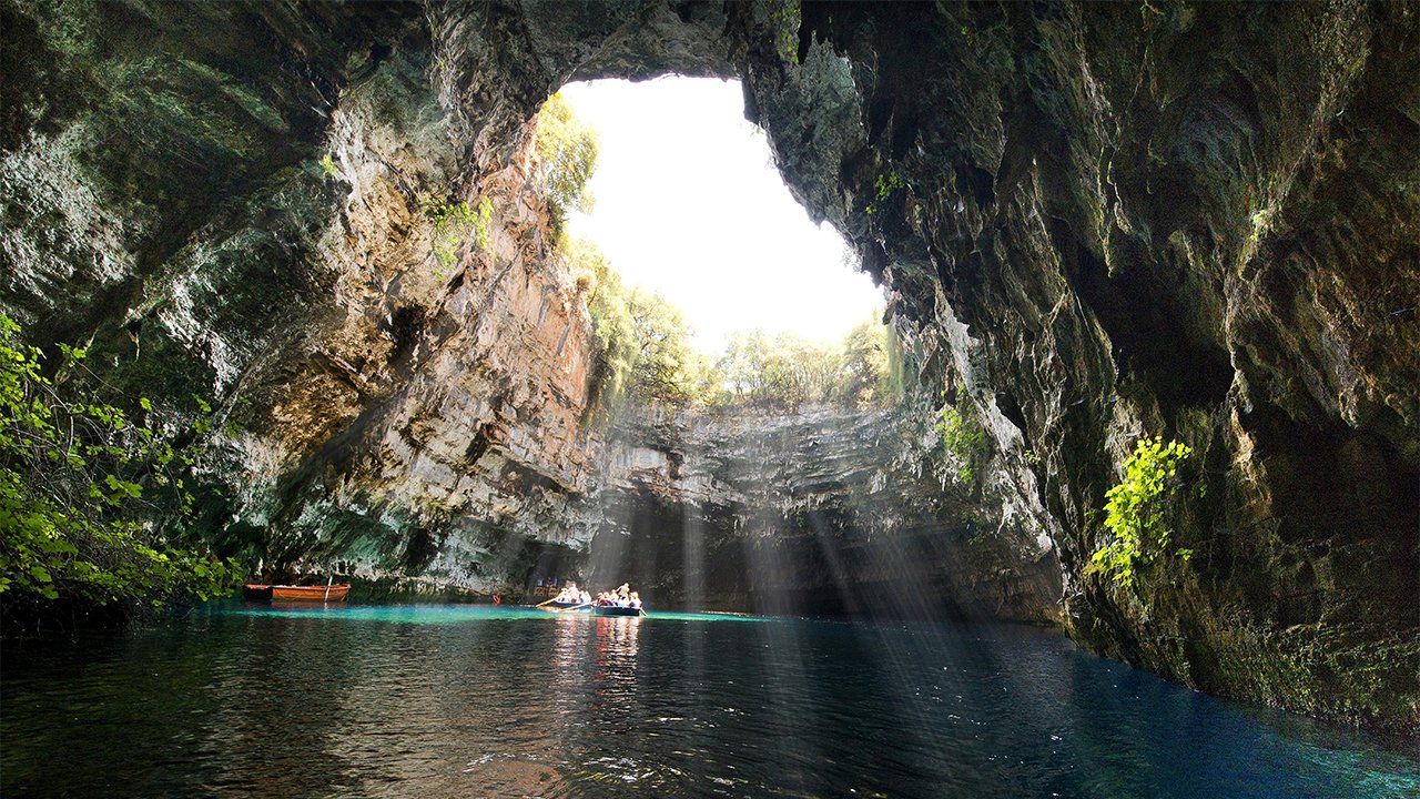 Melissani Cave Lake,